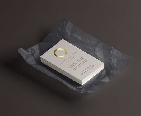 Psd Invitation Card Mockup Pixeden Club