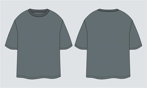 Gray T Shirt Template Vector Art Icons And Graphics For Free Download