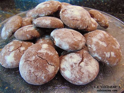 GALLETAS DE CHOCOLATE CRAQUELADAS A COCINEAR Recetas Valkicocina