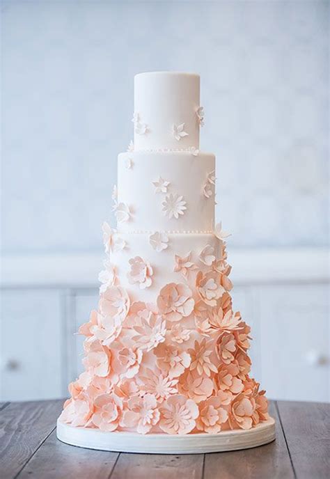 Peach Wedding Cakespeach Wedding Cake Gallery