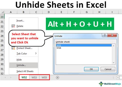 Unhide Sheets In Excel How To Do Methods Template Example