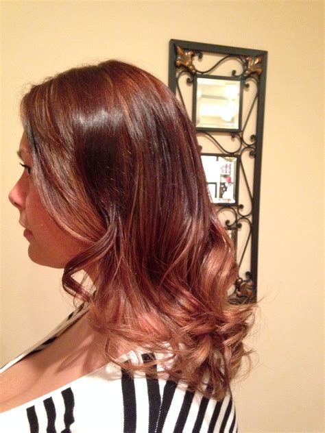 Balayage Highlight Around Face Ombré Into Ends Throughout Goldwell