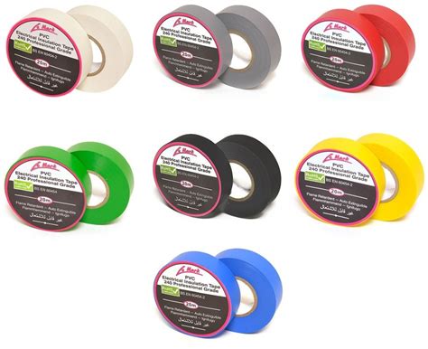 Le Mark Pvc Isolatie Tape Mm Breed Kleuren Mix Rollen