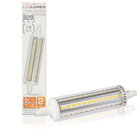 Żarówka Żarnik LED J118 R7s 7W 60W 360 CCD 118mm Premium