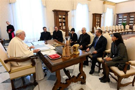 Vatican News On Twitter Pope Francis Meets Saturday With Officials Of