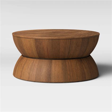 Wood Drum Coffee Table