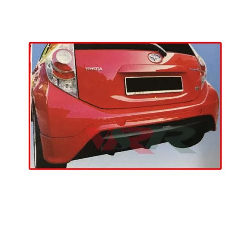 Toyota Prius C 2012 T STV Style Rear Back Skirt Skirting With Logo