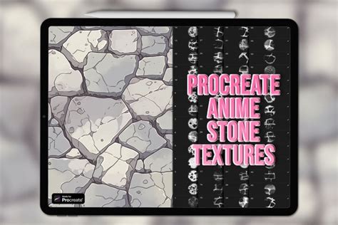 Anime Procreate Texture Brushes Procreate Stone Brushes