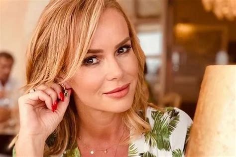 Amanda Holden Teases Cleavage As She Turns Up The Heat For Dinner Date