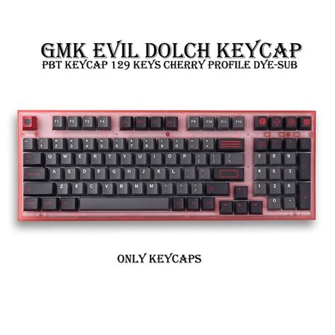 Gmk Evil Dolch Pbt Keycap Keys Cherry Profile Dye Sub Keycaps For