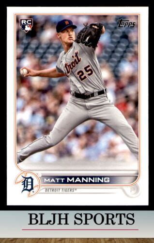 Topps Matt Manning Detroit Tigers Rc C Ebay