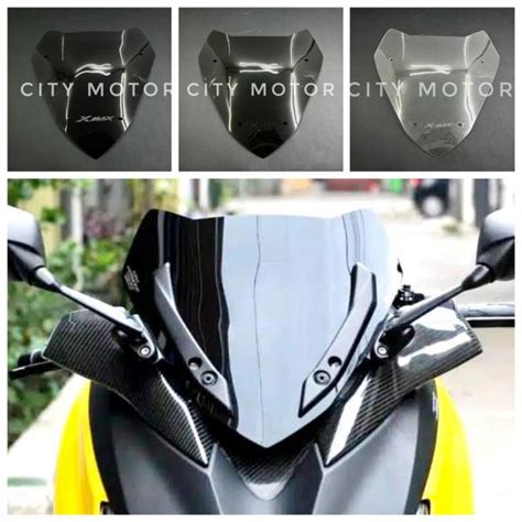 Windshield Visor Polos Yamaha Xmax Mili Plug And Play Lazada