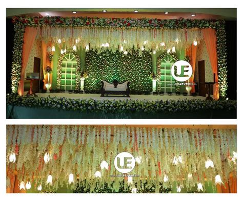 Wedding Stage Decoration With Flowers And Greenery