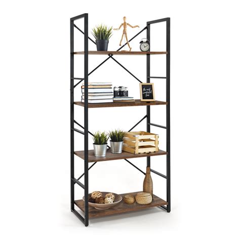 Caphaus Tier Free Standing Shelf Inch Width Bookshelf Bookcase