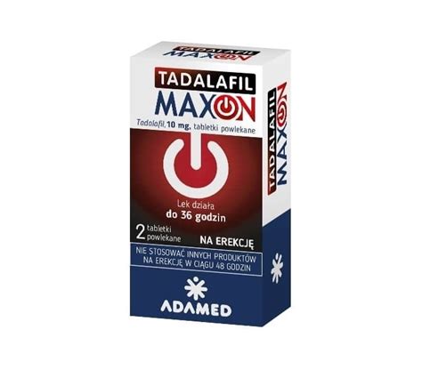 Tadalafil Maxon 10 Mg Na Erekcję Do 36h 2 Tabletki