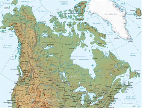 Mapa Fisico De Canada En Espanol Mapa Fisico Images