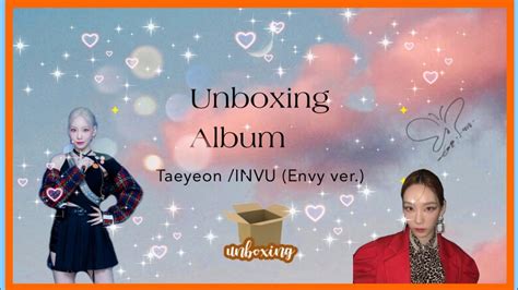 Unboxing Album Taeyeon Invu Envy Ver Limited Edition