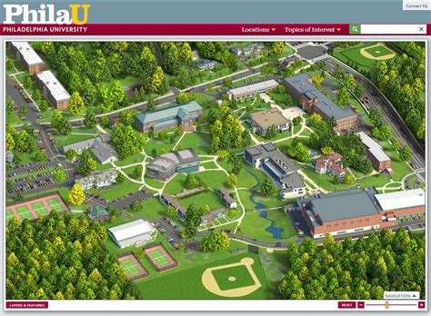 Philadelphia University Campus Map Campus Map, Interactive Map, Online ...