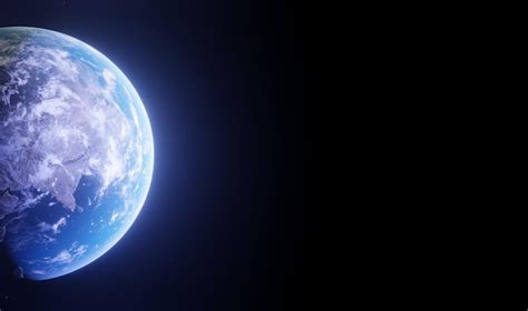 Premium Photo Earth Planet Viewed From Space At Night D Render Of