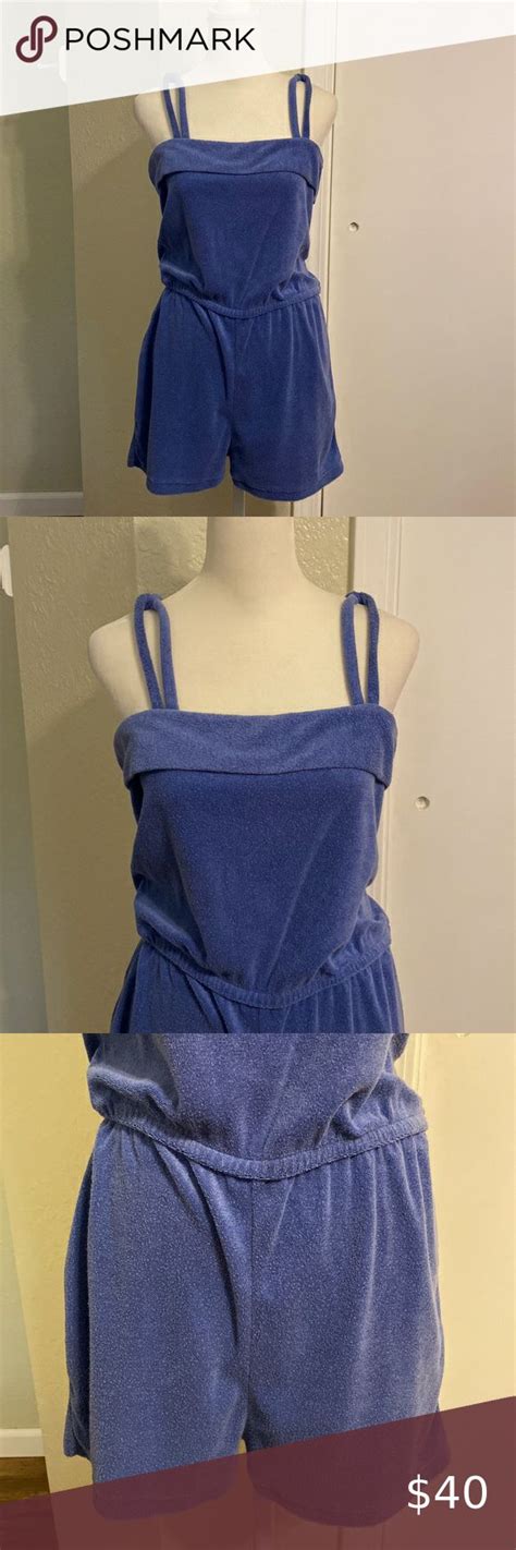 Vintage 1970s Terry Cloth Romper Terry Cloth Romper Rompers Clothes Design