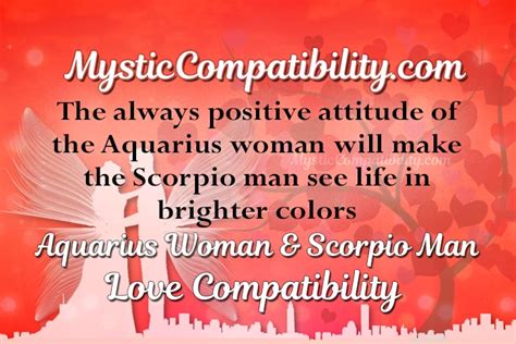 Aquarius Woman Scorpio Man Compatibility Mystic Compatibility