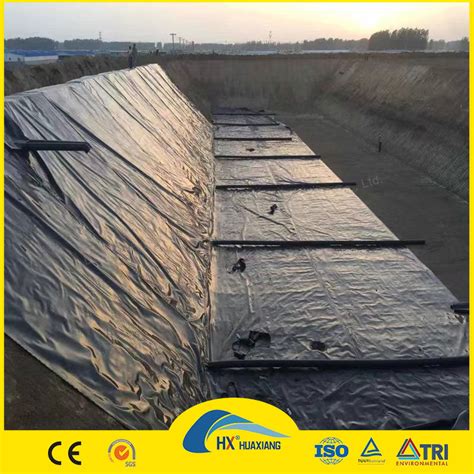 HDPE LLDPE Fish Farm Pond Liner Impermeable Geomembrane Landfill Dam