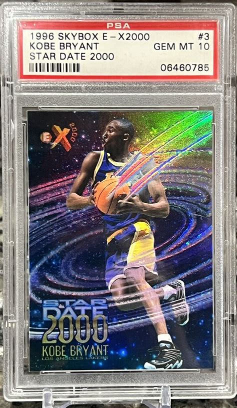 Kobe Bryant 1996 SkyBox E X2000 3 Star Date 2000 PSA 10 Price Guide