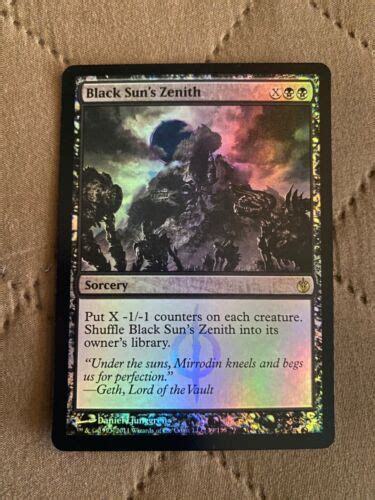 Mtg Black Suns Zenith Mirrodin Besieged Foil Near Mint Ebay