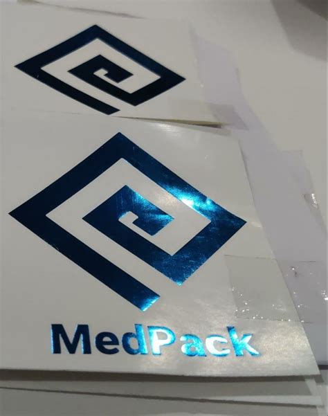 Golden And Blue Polypropylene Hot Stamped Labels For Garments Size X Mm At Piece In