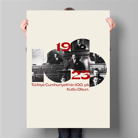 100th Anniversary Of The Republic Of Turkiye 2023 Logo And Poster Domestika