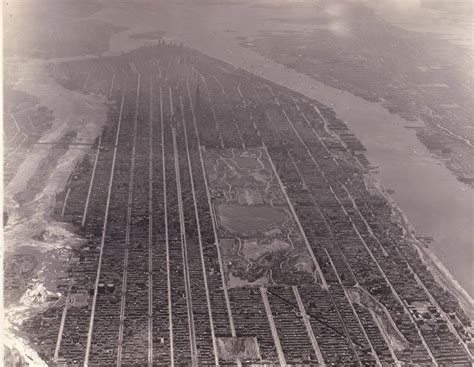 Aerial Photograph Looking South Over Manhattan Circa 1931 Viewing NYC