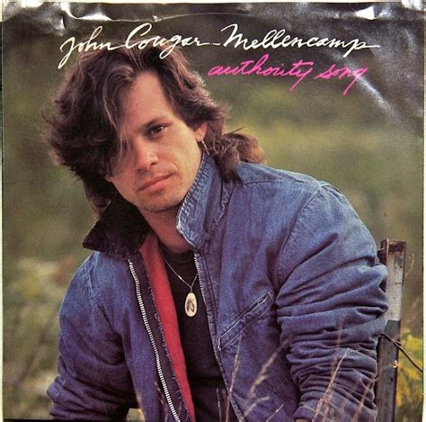 John Cougar Mellencamp Authority Song Vinyl Compton Pressing 7