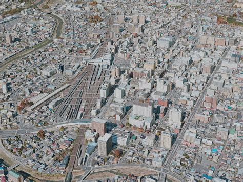 Matsumoto City, Japan 3D Model (2021) - 3DCADBrowser