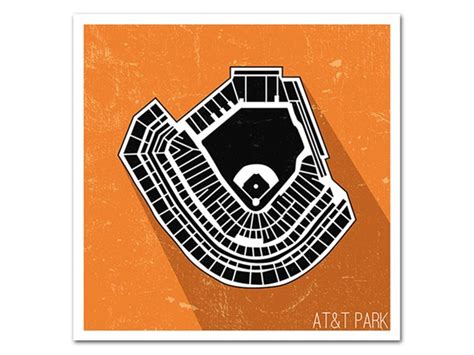 MLB Stadium Seating Map Poster, 2 Sizes