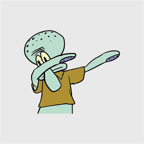 Squid Ward Dab Blank Template Imgflip