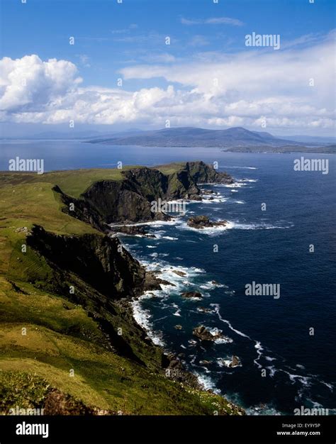 Clare Island Co Mayo Ireland View From Knockmore To Achill Island