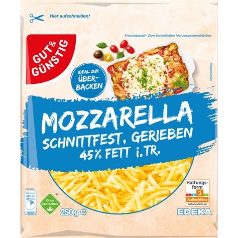 Mozzarella Gerieben Fett I Tr Edeka