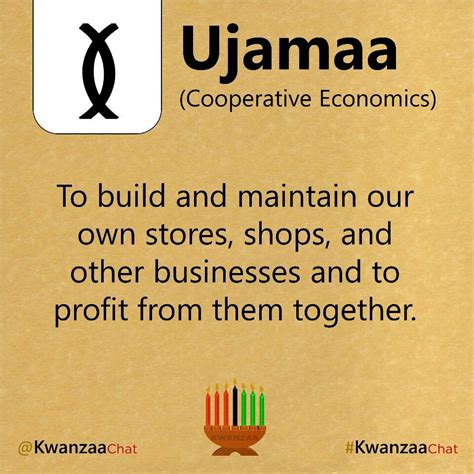 Day 4 Of Kwanzaa Is Ujamaa Ujamaa Means Cooperative Economics