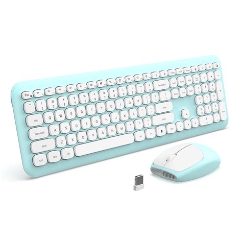 Jelly Comb Wireless Keyboard And Mouse 2 4G Slim Full Size Keyboard