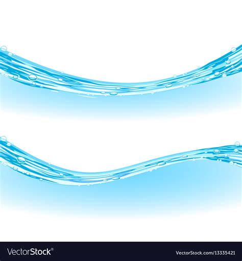 Realistic Picture Blue Water Surface Royalty Free Vector