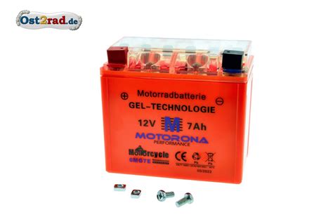 Batterie V Ah Agm Gel F R Mz Etz Und Etz Wartungsfrei