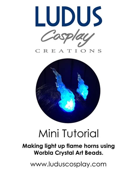 Mini Tutorial Making Led Flame Horns From Worbla Crystal Art Beads