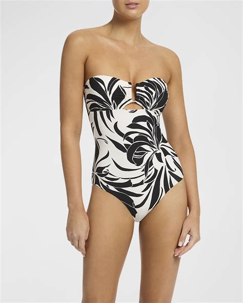 Jets Australia Bandeau One Piece Swimsuit Neiman Marcus