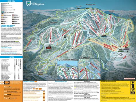 Trail Map SKI ON SKI OFF Condo Killington VT