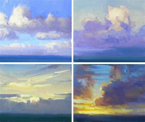 Paintings Of Clouds With Acrylic Paint – Warehouse of Ideas