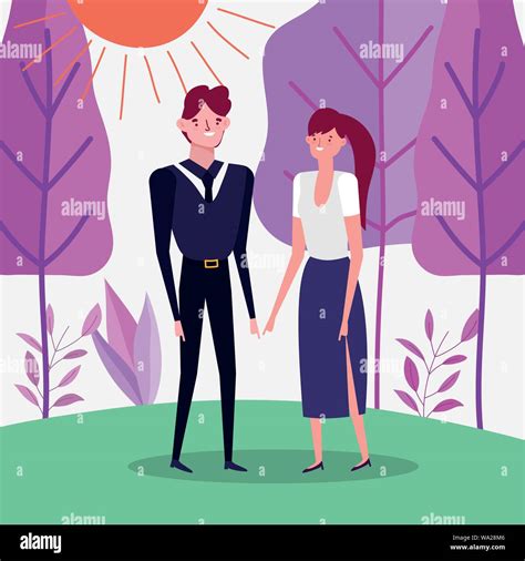 Businessman And Businesswoman Characters Business Vector Illustration