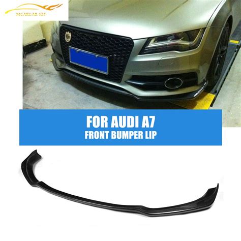 Carbon Fiber A Jc Styling Car Front Bumper Lip For Audi Auto Front Lip