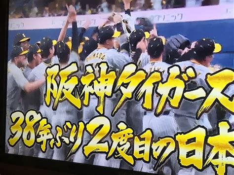 阪神38年ぶり日本一おめでとう！！ モンチの日誌 アラフィフサラリーマンが日常を綴ります