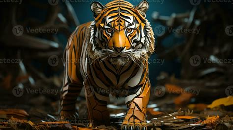 AI generated Fierce Tiger Wallpaper 35162130 Stock Photo at Vecteezy