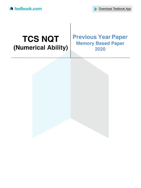 Solution Tcs Nqt Numerical Ability Memory Based Paper Studypool